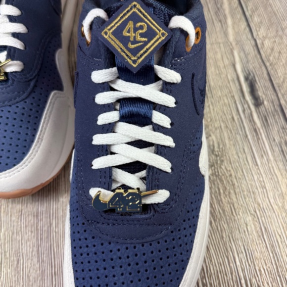 Nike Air Max 1 '86 OG Big Bubble Jackie Robinson Navy/Sail Sz 6.5 FZ4831-400 - Picture 7 of 8